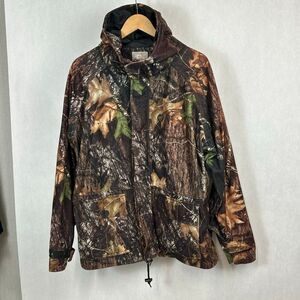 10X Camo Lightweight Outdoors Jacket Mens Sz Large 42-44 Hood Pockets